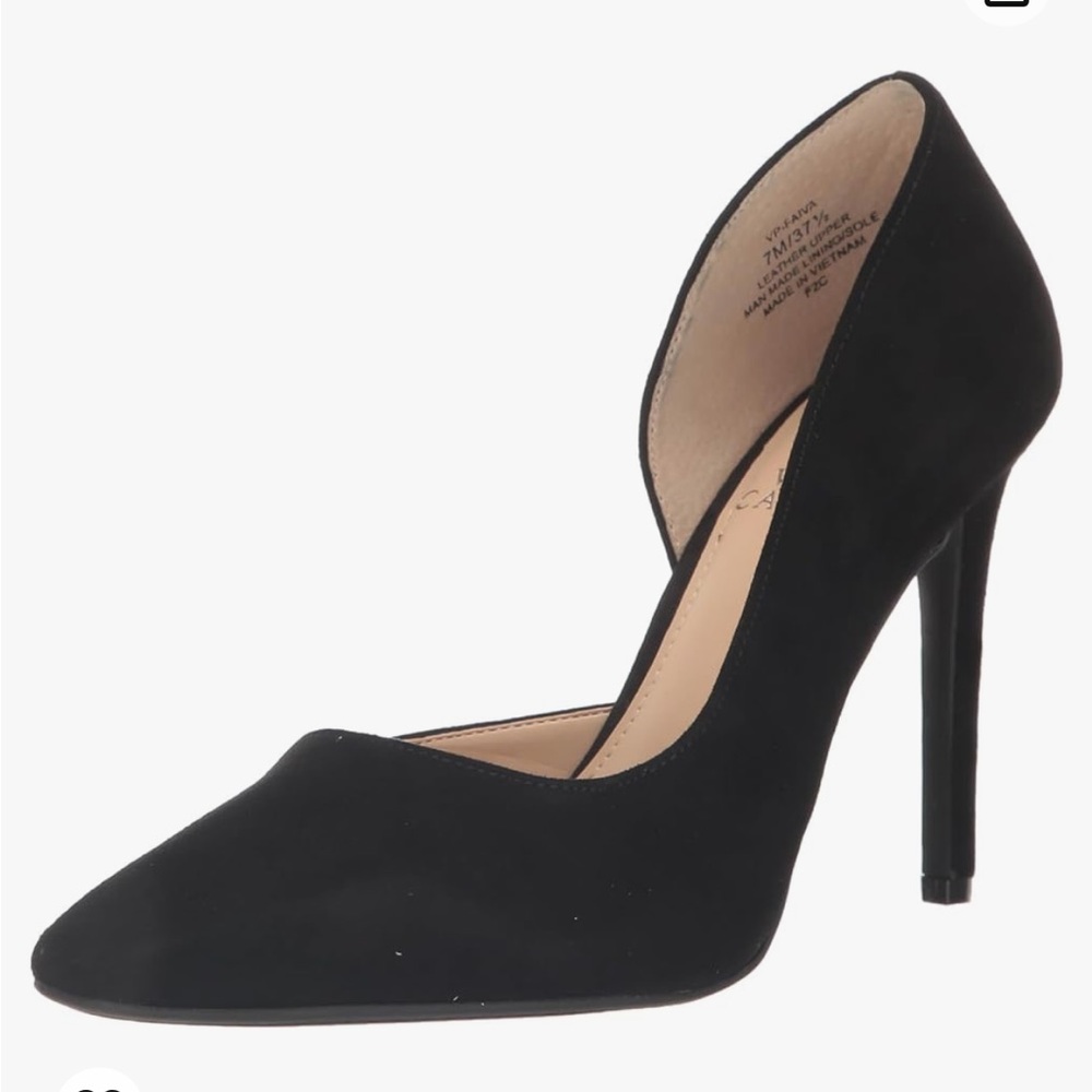 Vince Camuto Faiva classic black suede pumps
